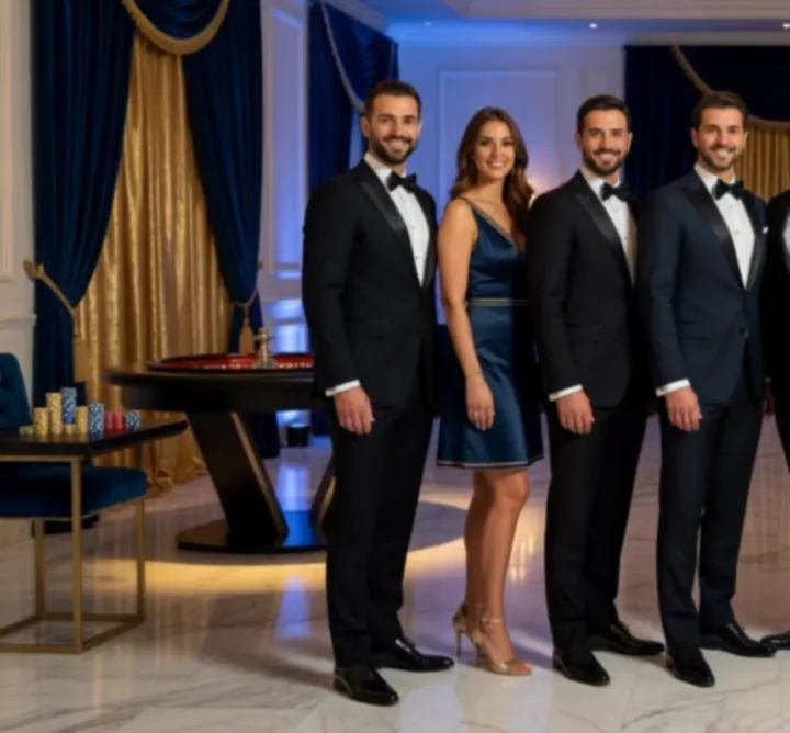 Ομάδα event planners της NightLoungeVibe σε πολυτελές περιβάλλον