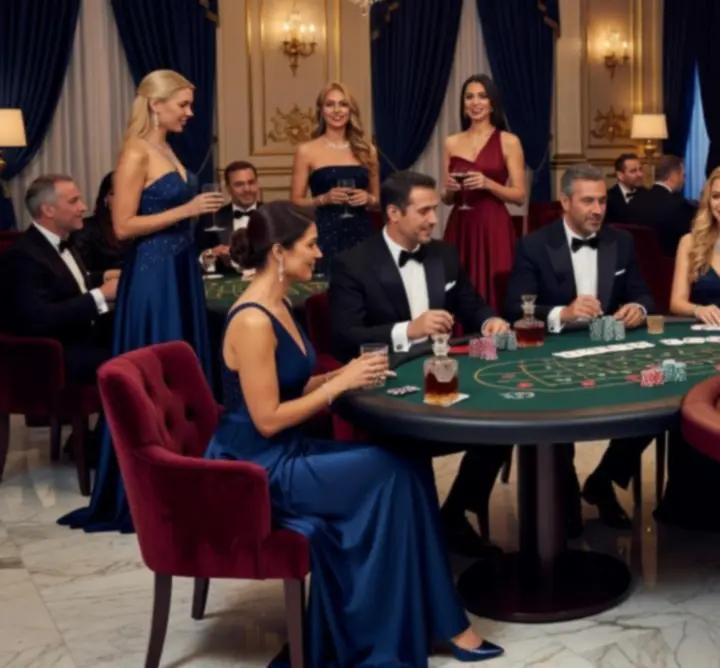Τραπέζι καζίνο με poker chips σε πολυτελές event