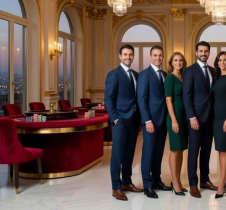 Ομάδα event agency σε πολυτελή εταιρική εκδήλωση